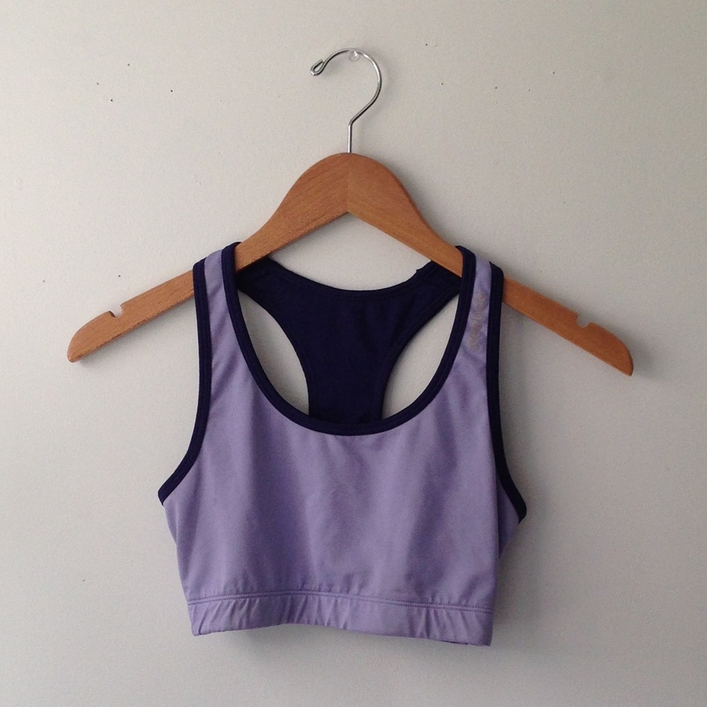 Purple sports bra